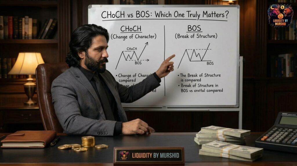CHoCH vs BOS forex trading
